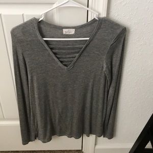 Grey elegant top